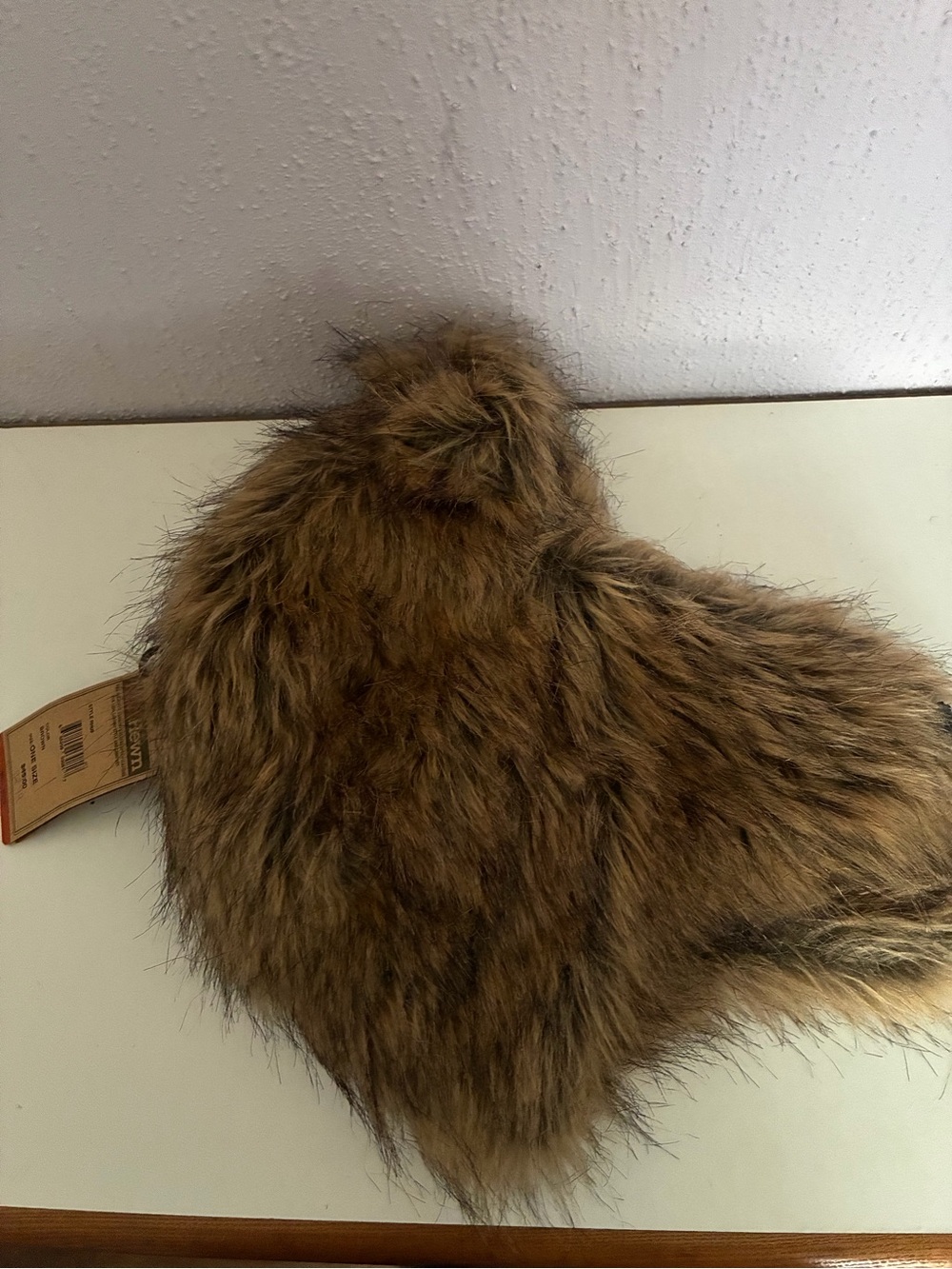 Ruff Hewn Brown Faux Fur Trapper Hat
